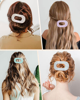 Mesovor four clips laid flat displays coordinated mermaid colors for styling