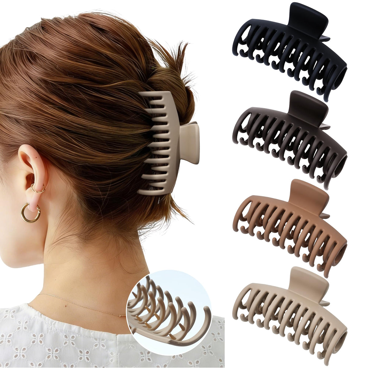 Mesovor clip front packaging showing neutral matte set and neat box — stylish convenience