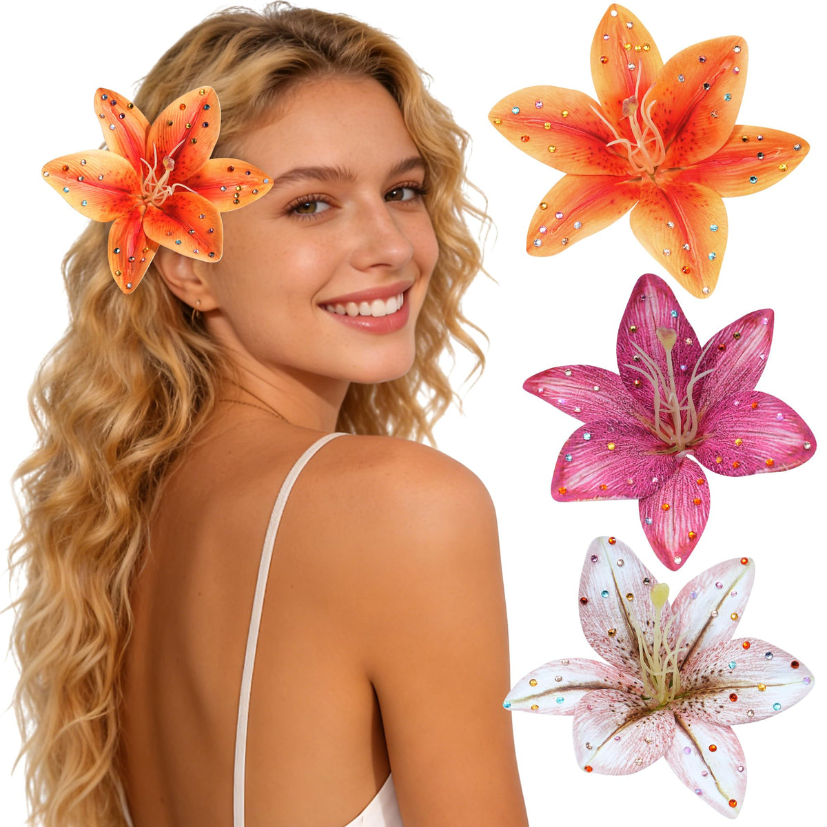 Mesovor front packaging showing three orange lily clips, colorful and ready