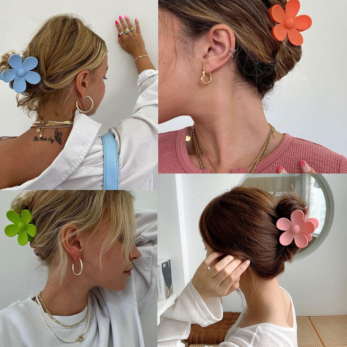 Messen clip held in hand to show scale and easy single-handed styling