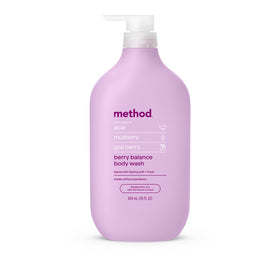 Method front bottle showing Berry Balance label and eco-friendly size