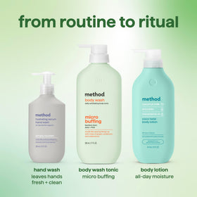 Method ingredients label image noting AHA PHA and clean formula benefit
