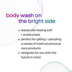 Method gel texture swatch displaying lather quality and smooth feel