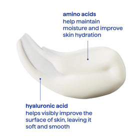 Hand pouring Method body tonic to demonstrate gel consistency and controlled application