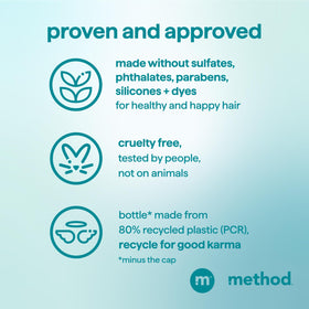 Before and after curl comparison using Method for enhanced definition