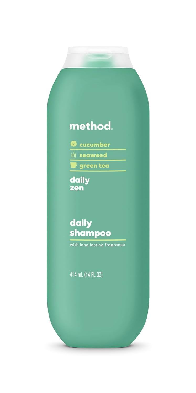 Method back label with ingredient list and product benefits clearly readable