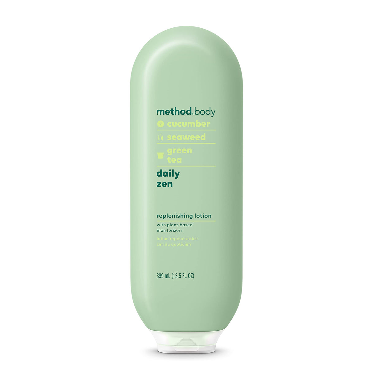 Method Daily Zen front bottle showing label and pump for easy dispensing