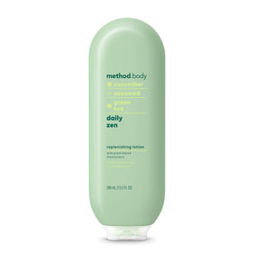 Method Daily Zen front bottle showing label and pump for easy dispensing