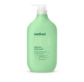 Method front bottle showing label and 28oz size benefit