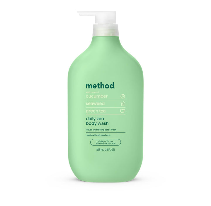 Method front bottle showing label and 28oz size benefit