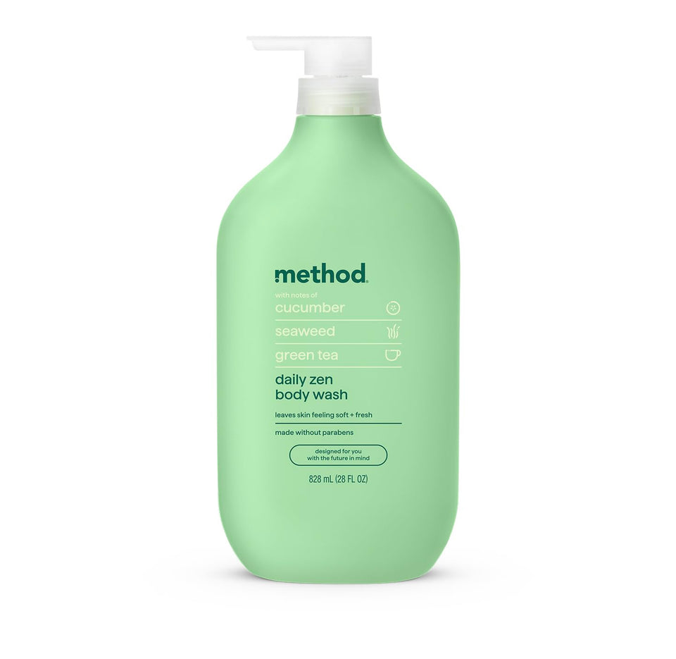 Method front bottle showing label and 28oz size benefit