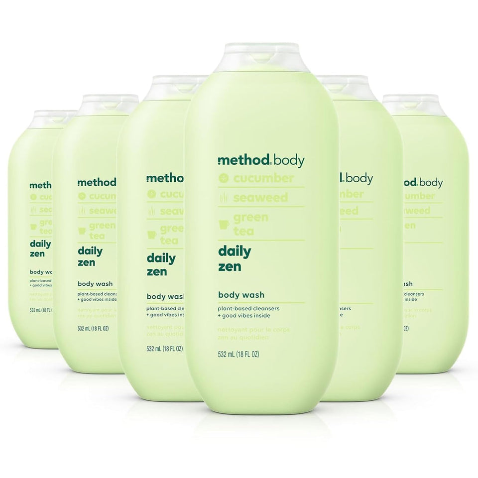 Method Daily Zen front packaging showing calm scent and six-pack convenience