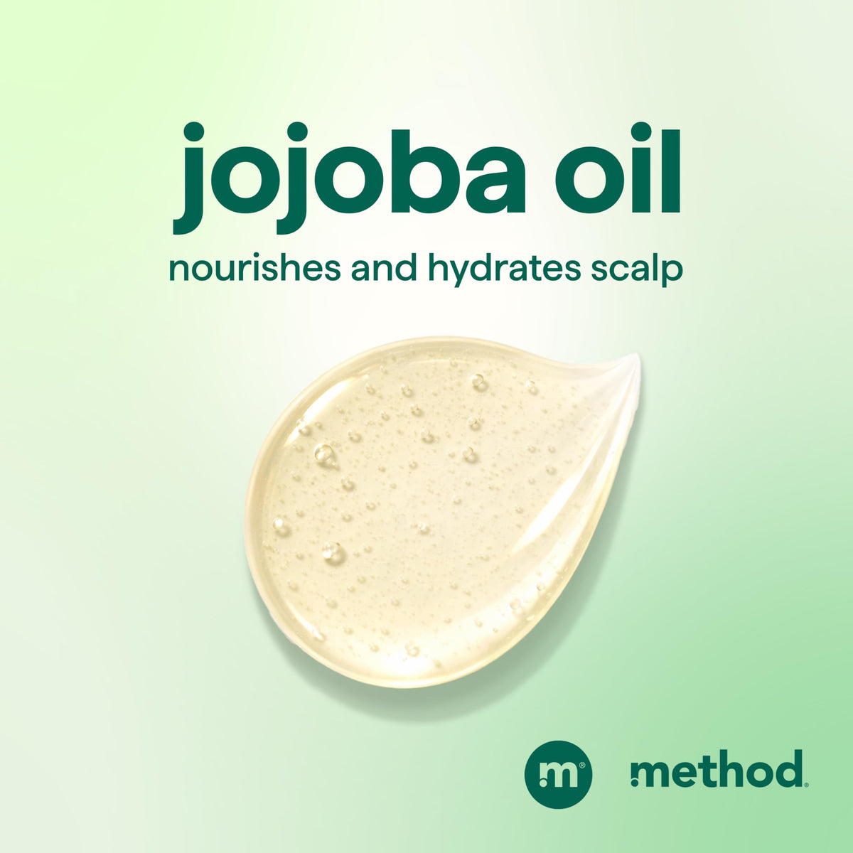Method Daily Zen pump dispensing shampoo into hand, demonstrating easy daily use