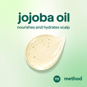 Method Daily Zen pump dispensing shampoo into hand, demonstrating easy daily use