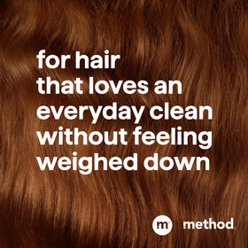 Method Daily Zen close-up of shampoo texture, showing lightweight non-greasy formula