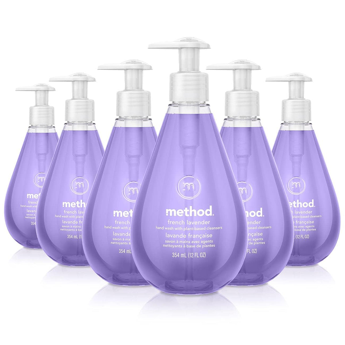 Method French Lavender front packaging showing bottle and label, promotes calming scent