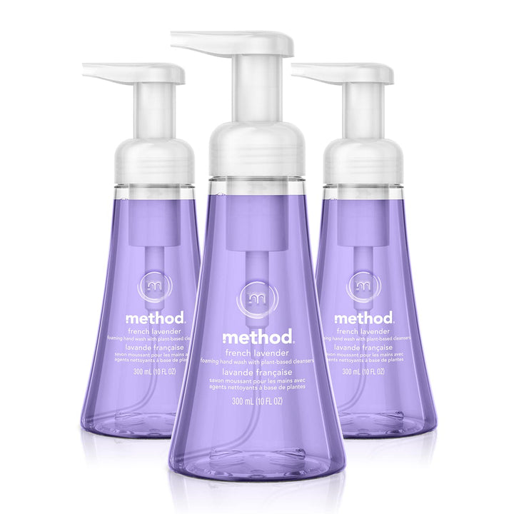 Method French Lavender front packaging showing three bottles and clear labeling for convenience