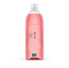 Method gel texture on hand to show lathering and gentle cleansing