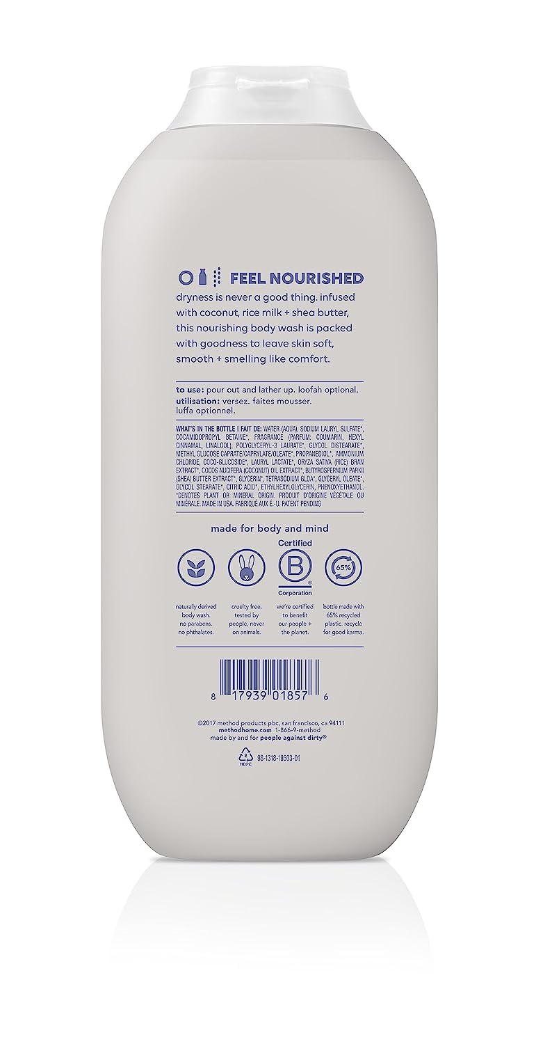 Method lifestyle shower scene conveying relaxing scent and soft skin