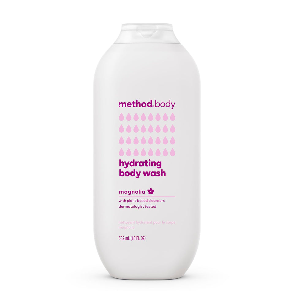 Method front packaging magnolia 18 oz showing bottle and label for easy recognition