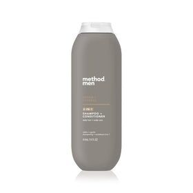 Method Men front packaging showing cedar cypress scent and 14 oz size for easy identification