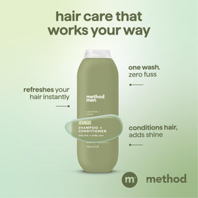 Method Men rich lather close-up demonstrating quick cleansing action