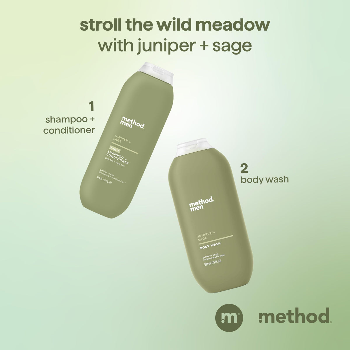 Method Men recycled bottle detail highlighting 80% PCR packaging