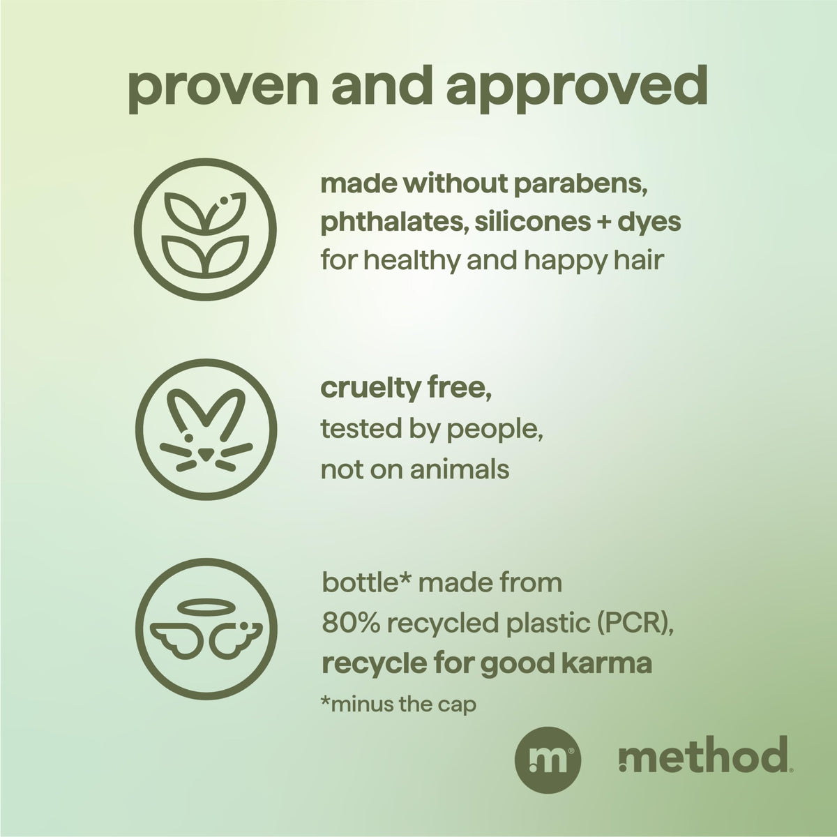 Method Men bottle in hand showing 14 oz size for travel-friendly routine