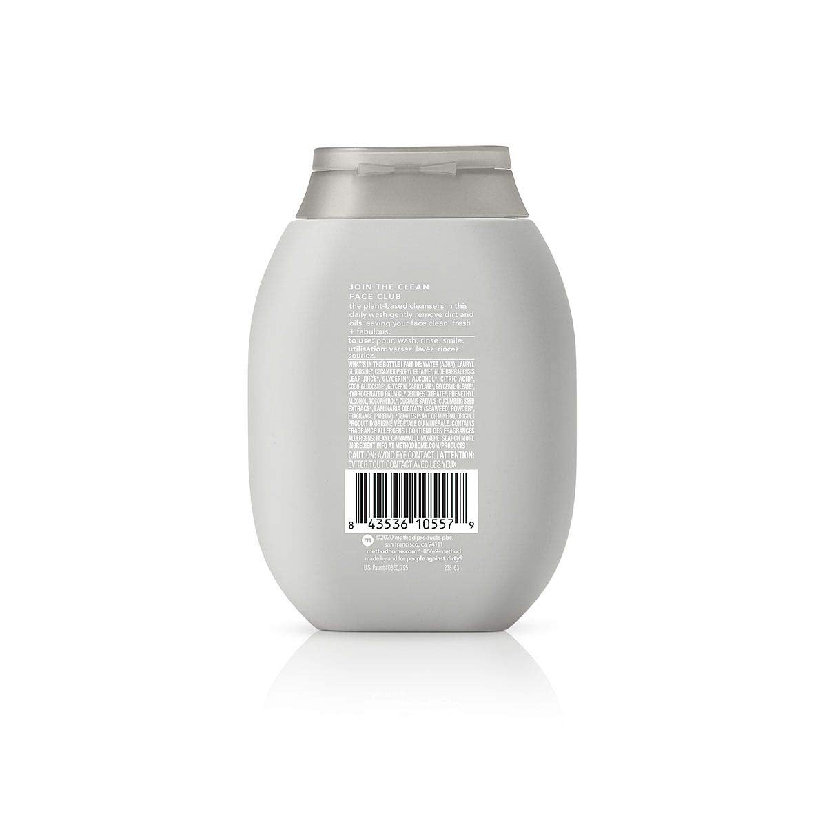 Method men face wash lather on hand demonstrating gentle foaming and effective cleansing