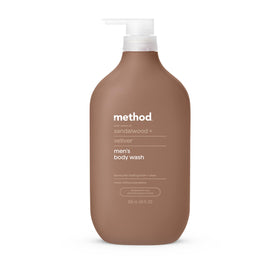 Method Men front packaging showing 28 oz bottle and scent label for confident grooming