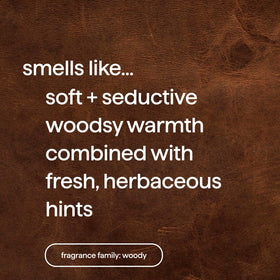 Method Men close-up label displaying sandalwood and vetiver notes for scent clarity