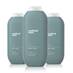 Method front packaging showing three 18 oz bottles and brand clarity