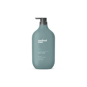 Method Men front packaging showing 28 oz bottle and fresh scent benefit