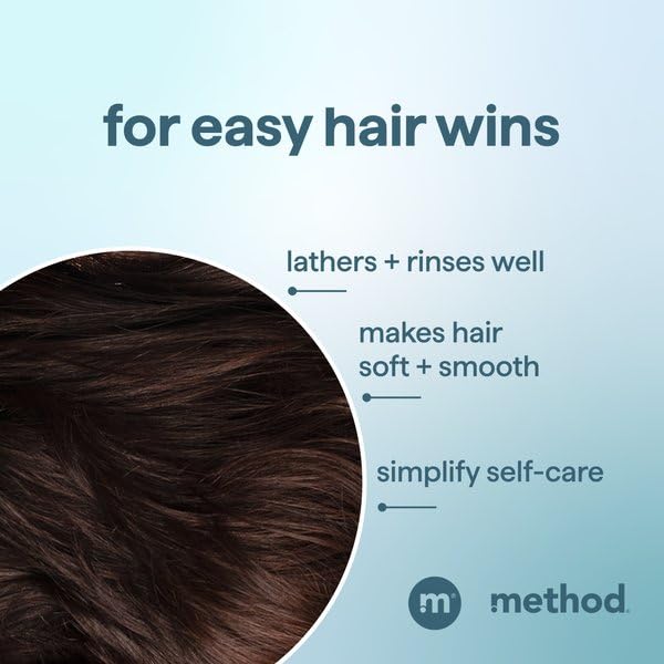 Method men shampoo in shower being rinsed for fast one-step grooming benefit
