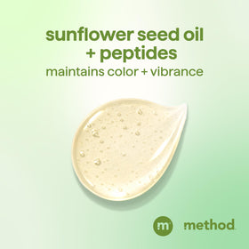 Method Mindful Matcha bottle back label, displays ingredient and recycling details clearly