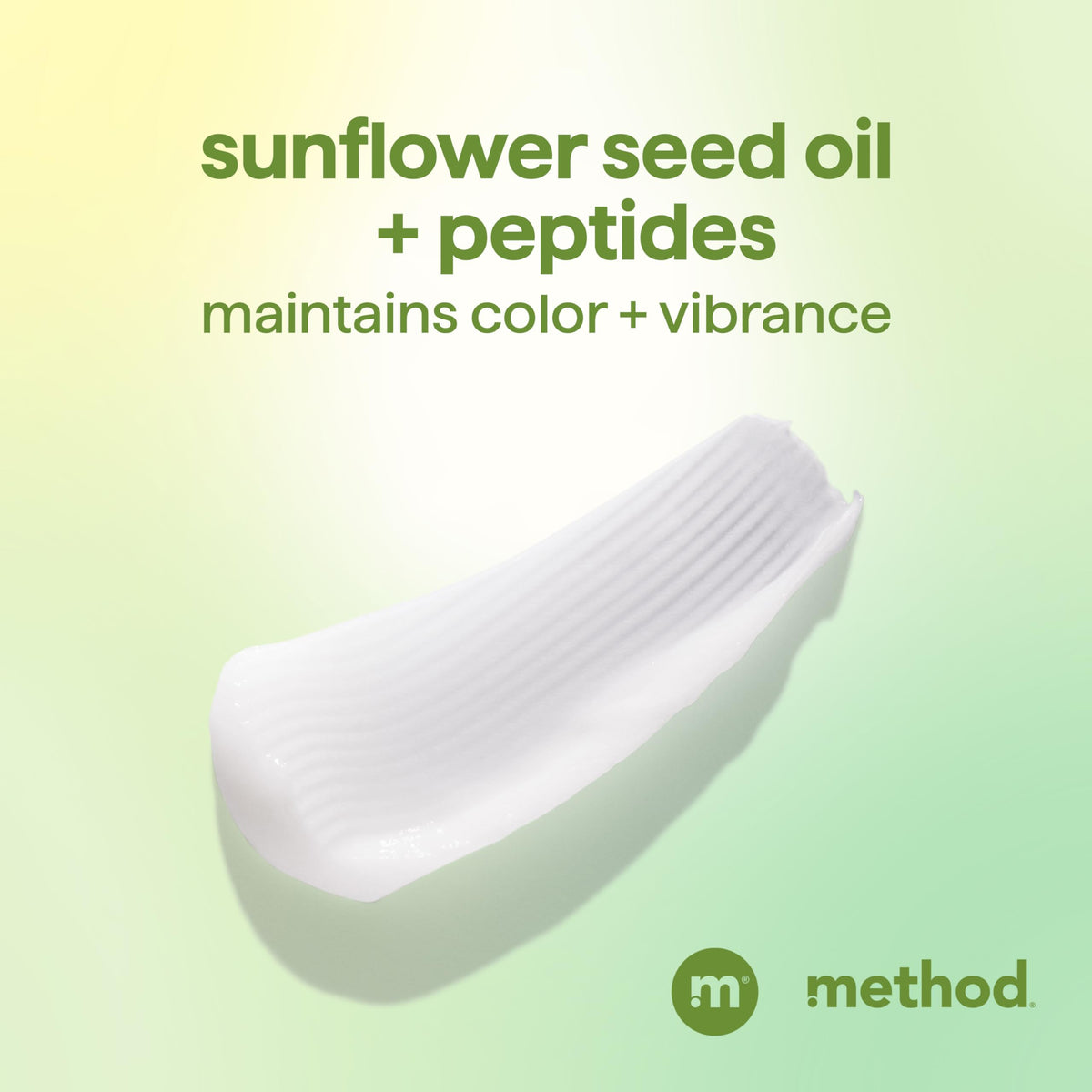 Method mindful matcha bottle with recycled plastic label highlighting eco benefit