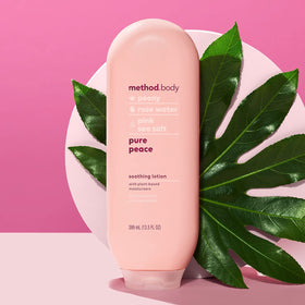 Method Pure Peace applied to forearm demonstrating softening effect and smooth skin finish