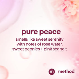 Method bottle mark showing 80% recycled plastic for eco-friendly packaging benefit