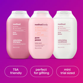 Method conditioner pouring to show creamy gel consistency and detangling benefit