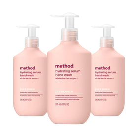 Method Pure Peace front label showing scent and softening benefit