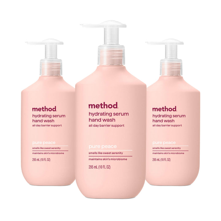 Method Pure Peace front label showing scent and softening benefit