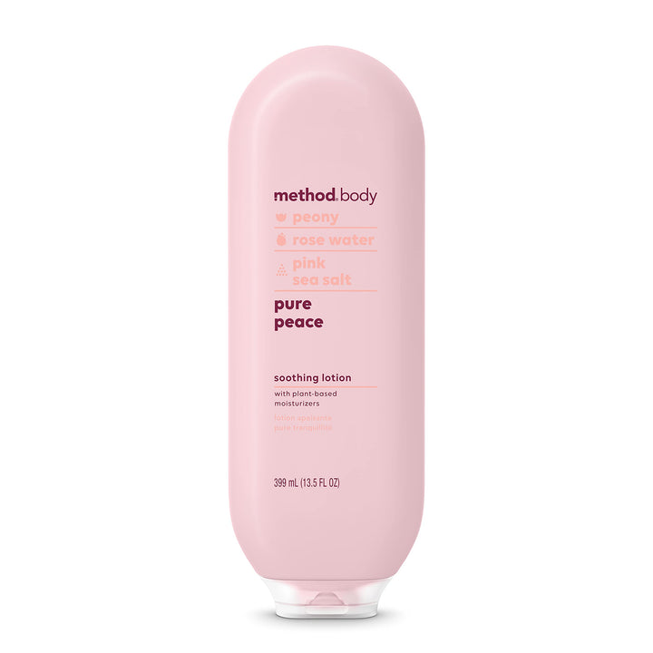 Method Pure Peace front bottle view showing label and design for easy identification and daily use