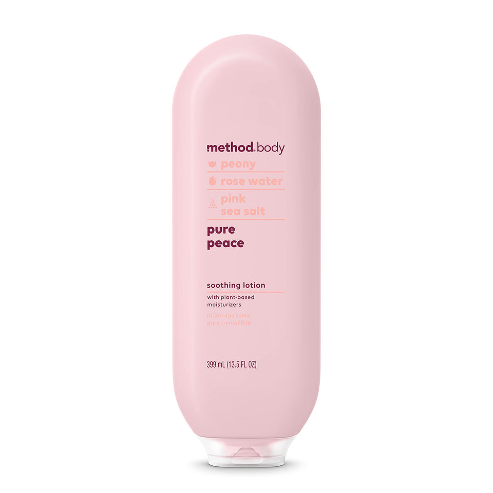 Method Pure Peace front bottle view showing label and design for easy identification and daily use