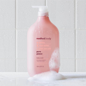 Method Pure Peace ingredients with peony rose water and pink sea salt benefits