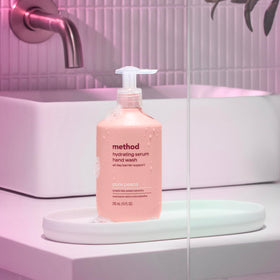 Method Pure Peace recycled bottle marking emphasizing sustainable packaging
