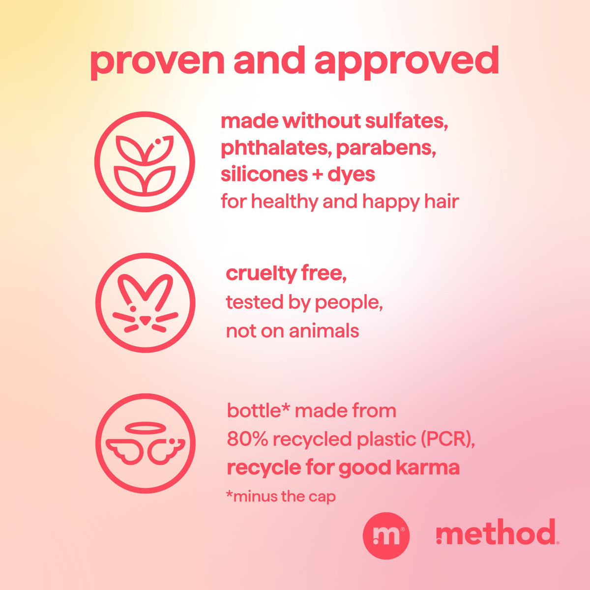 Method in-shower scene showing product use and a fresh tropical scent