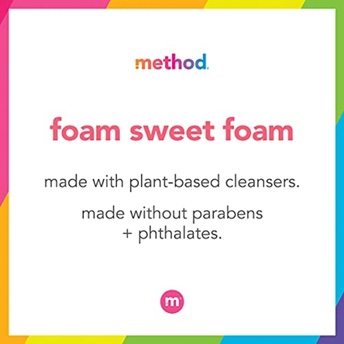 Method bottle recycled label emphasizing 100% PCR plastic benefit