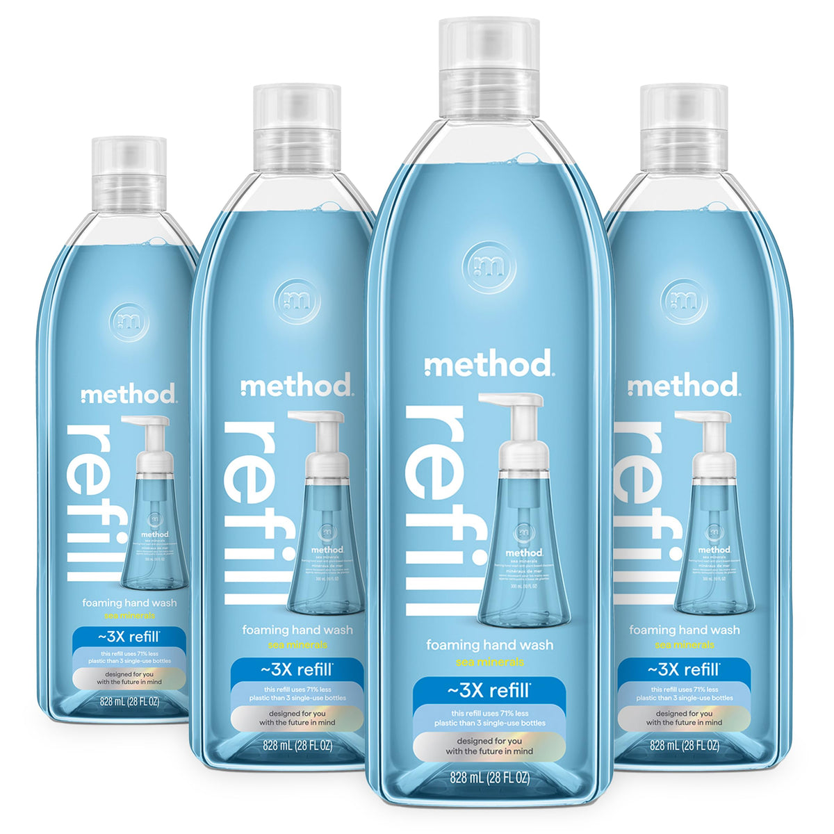 Method Sea Minerals front packaging showing recyclable refill benefits