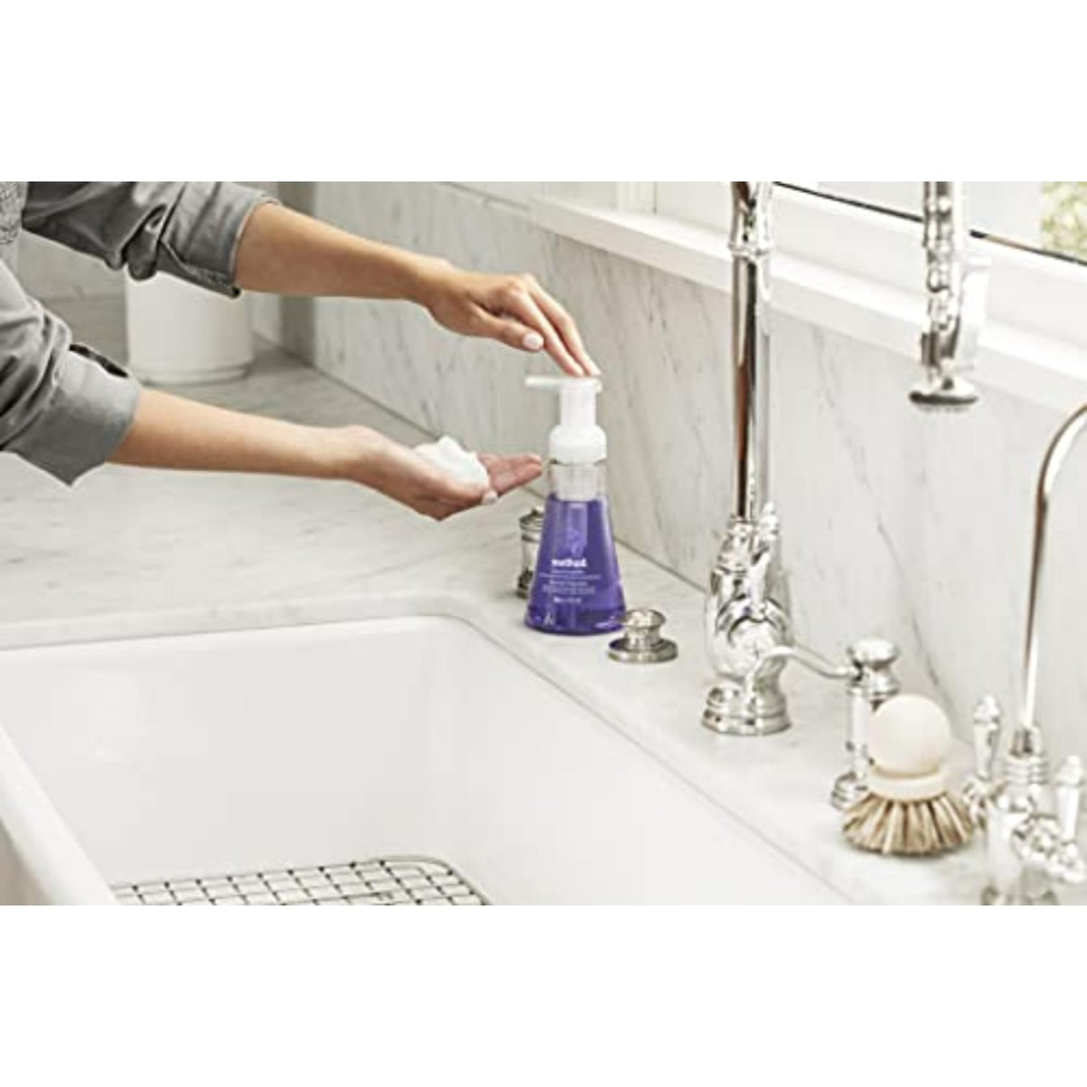 Method bottle in sink styling illustrating everyday kitchen or bath use