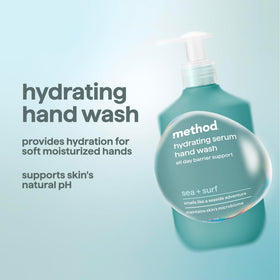 Method Sea + Surf pump close-up highlighting smooth dispensing and user convenience